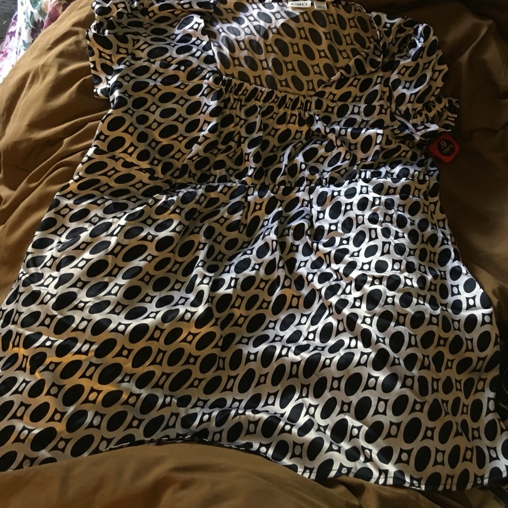 Square neck Cato XL Blouse Empire Waist Babydoll (T129)